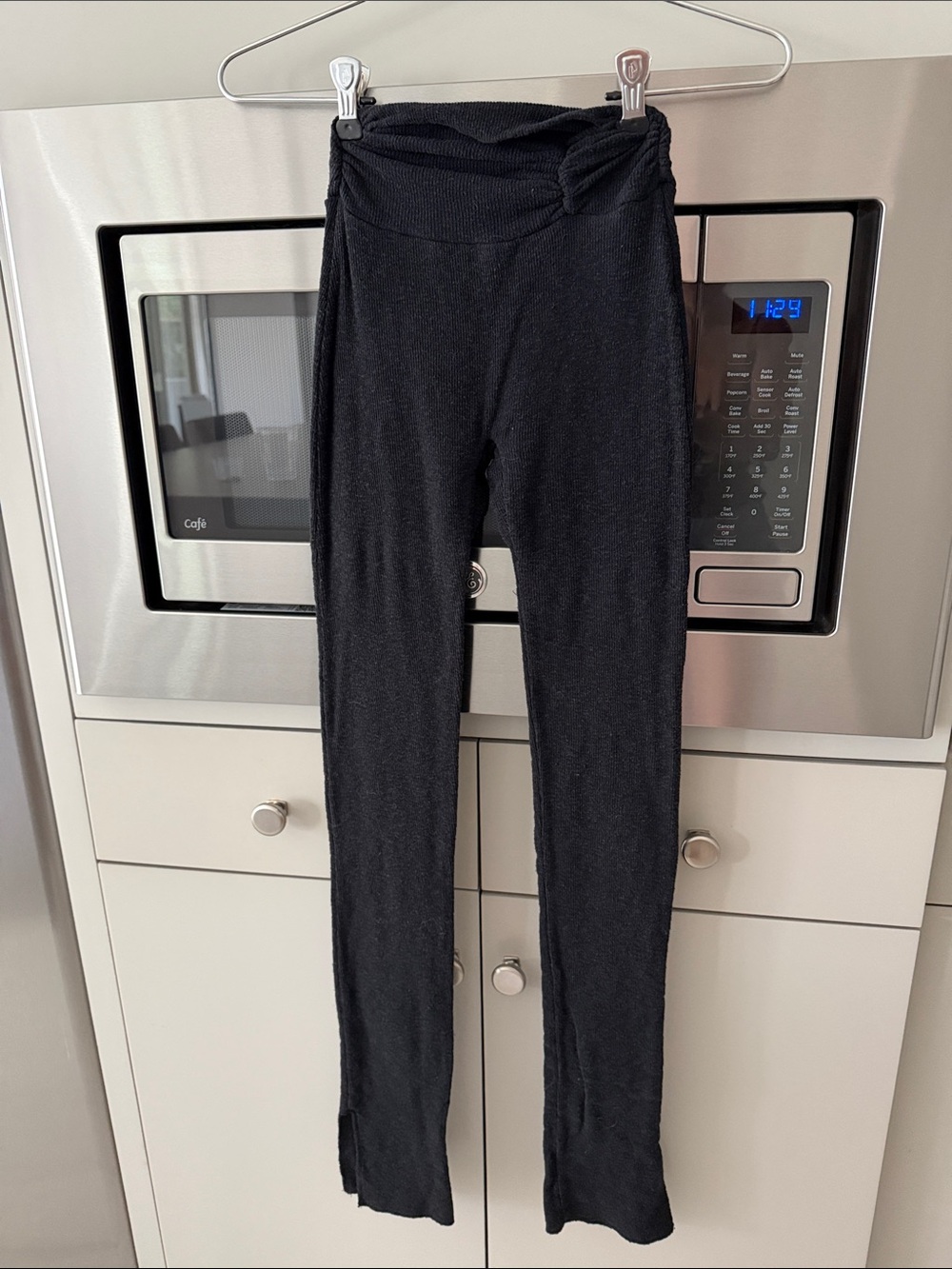 Black Leggings pants with Twist Waistband